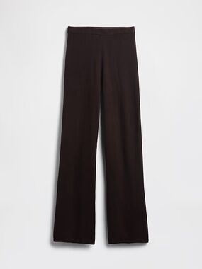 Gap Cashsoft Boot Sweater Pants Cashmere Alternative Loungewear Espresso NWOT